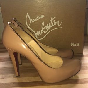 Nude Christian Louboutin heels